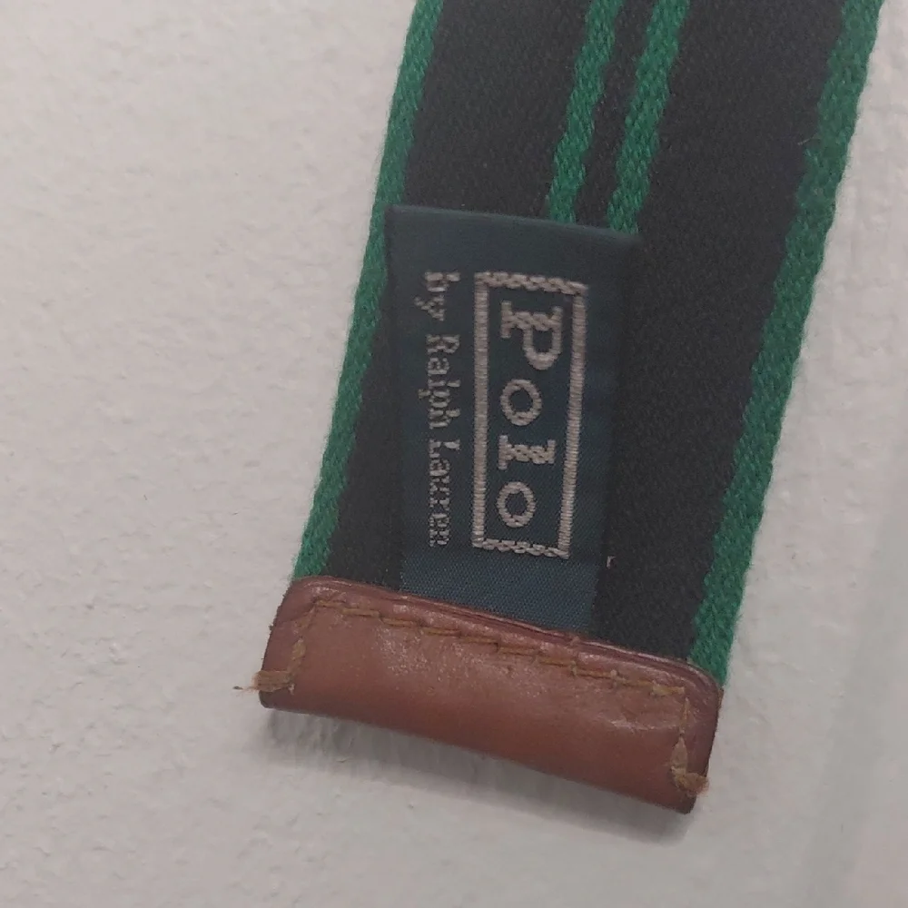 Polo by Ralph Lauren Green Belt with Silver Buckle